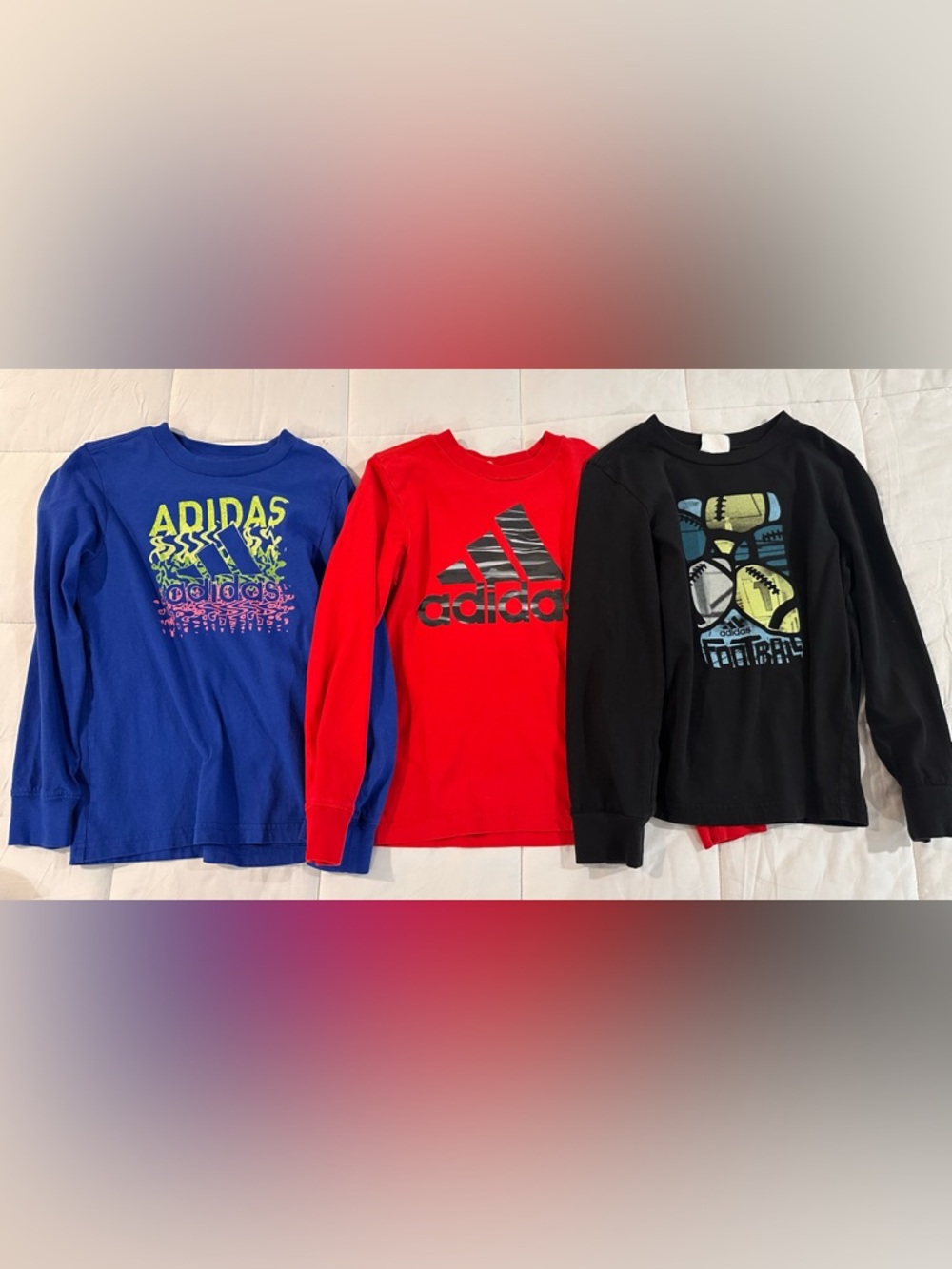 adidas Kids Long-Sleeve Bundle *5 SHIRTS*